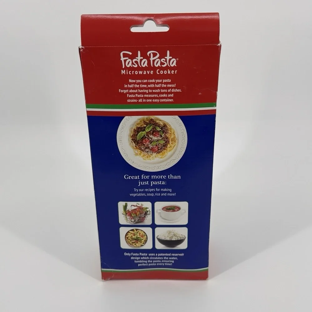 Fasta Pasta Microwave Cooker Original As Seen On TV Strainer Container USA‎